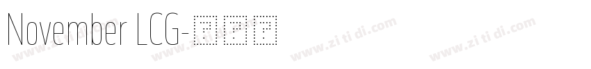 November LCG字体转换